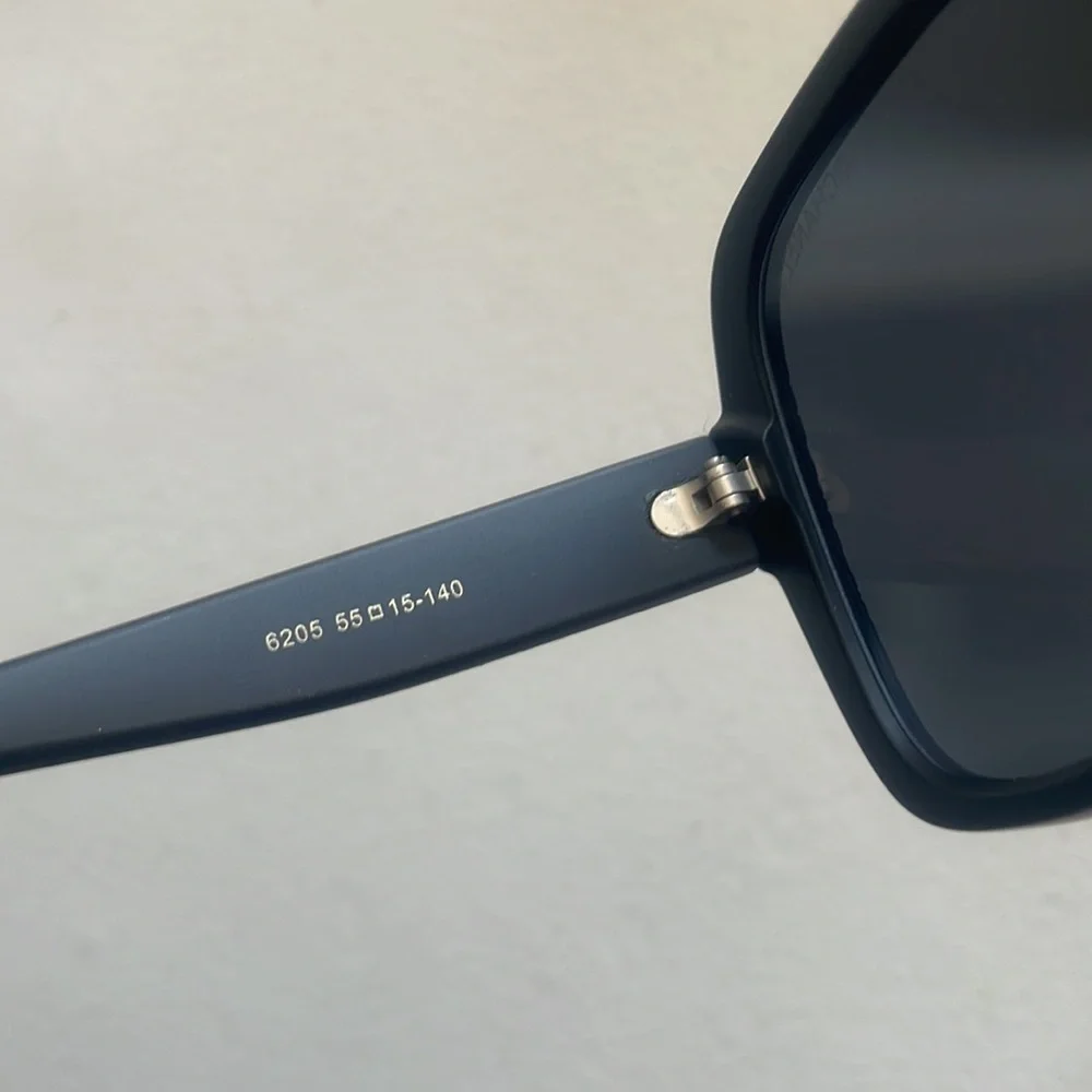 Chanel Sunglasses Glasses Out of Protective Case Large Ergonomics Black - Picture 5 of 16